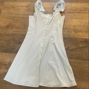 Womens blue skater dress flare bottoms